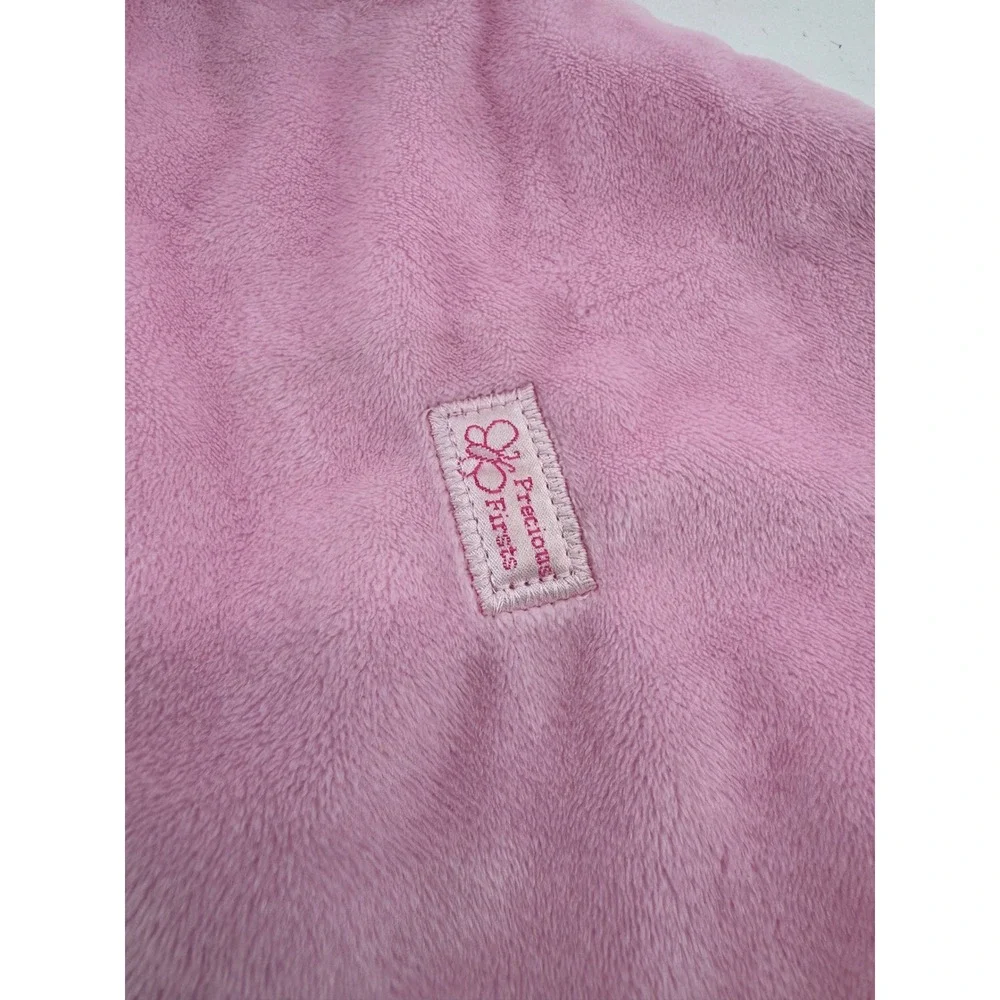 Just One Year Carter's Bear Lovey Baby Pink Precious Firsts‎ Security Blanket